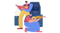 레이저 스크린 사격